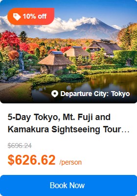 5-Day Tokyo, Mt. Fuji and Kamakura Sightseeing Tour: Oshino Hakkai, Kamakura Buddha and Tsurugaoka Hachimangu Shrine丨1 Free Day and No Shopping Stops 5.0 (5 reviews) Tour Code: 738285