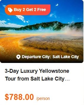 3-Day Luxury Yellowstone Tour from Salt Lake City【Max 14 Pax Small Group】: Great Salt Lake, The Grand Prismatic Hot Spring, Old Faithful Geyser 5.0 (0 reviews) Tour Code: 672768