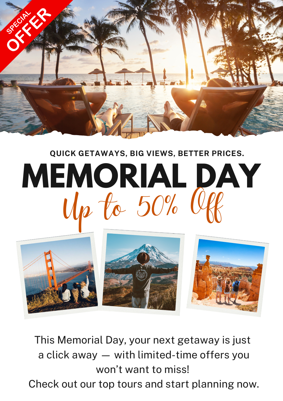 Memorial Day - Unbeatable Savings!