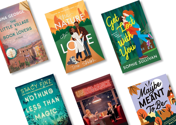 The Little Village of Book Lovers; The Nature of Love; Get Lost With You; Nothing Less Than Magic; Unromance; Maybe Meant to Be.