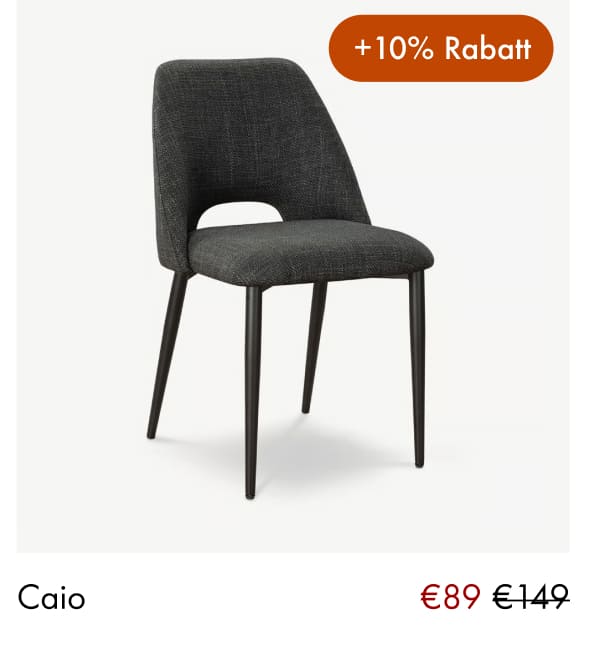 Caio charcoal upholstered dining chair