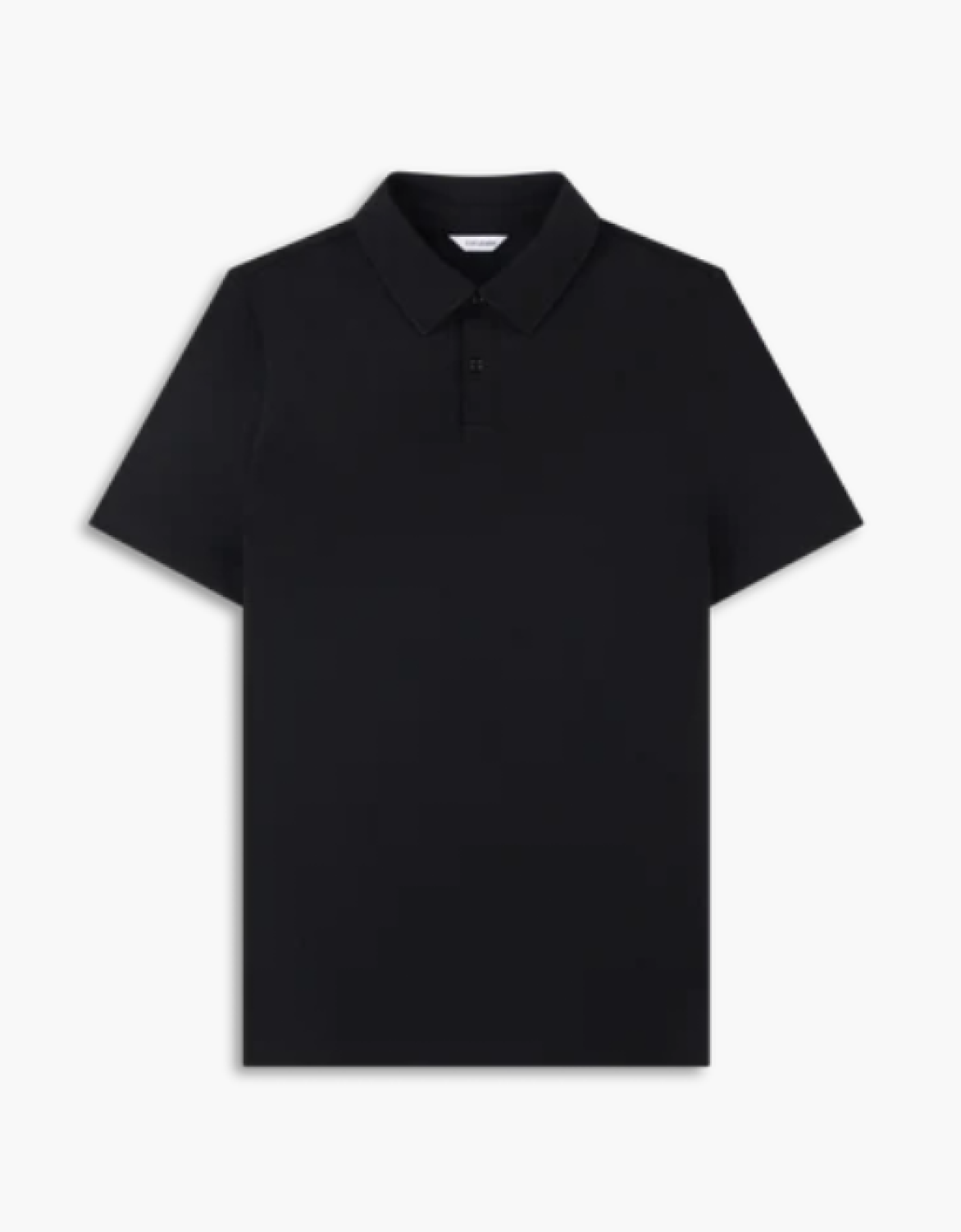 Black Pique Polo