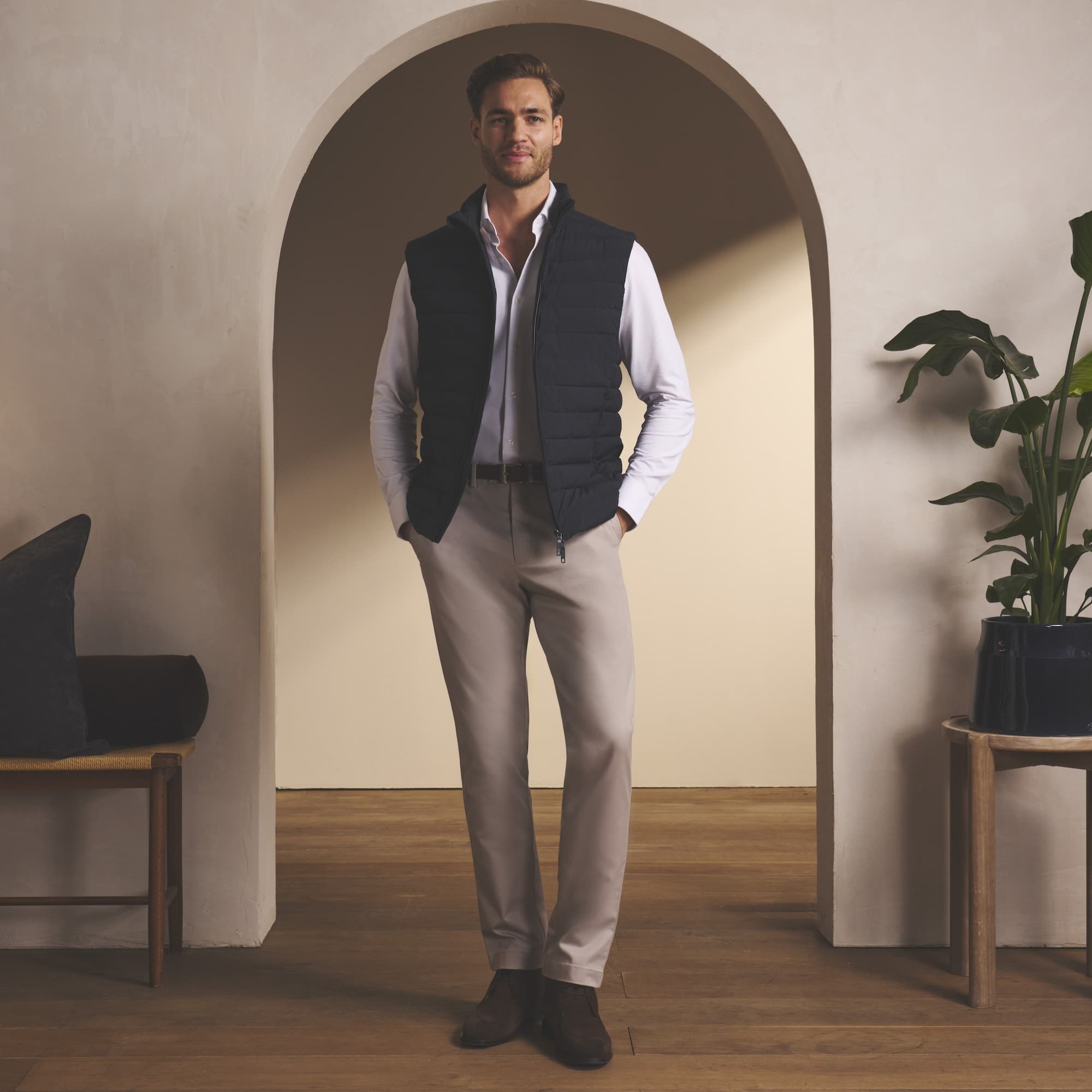 White Shirt + Gilet