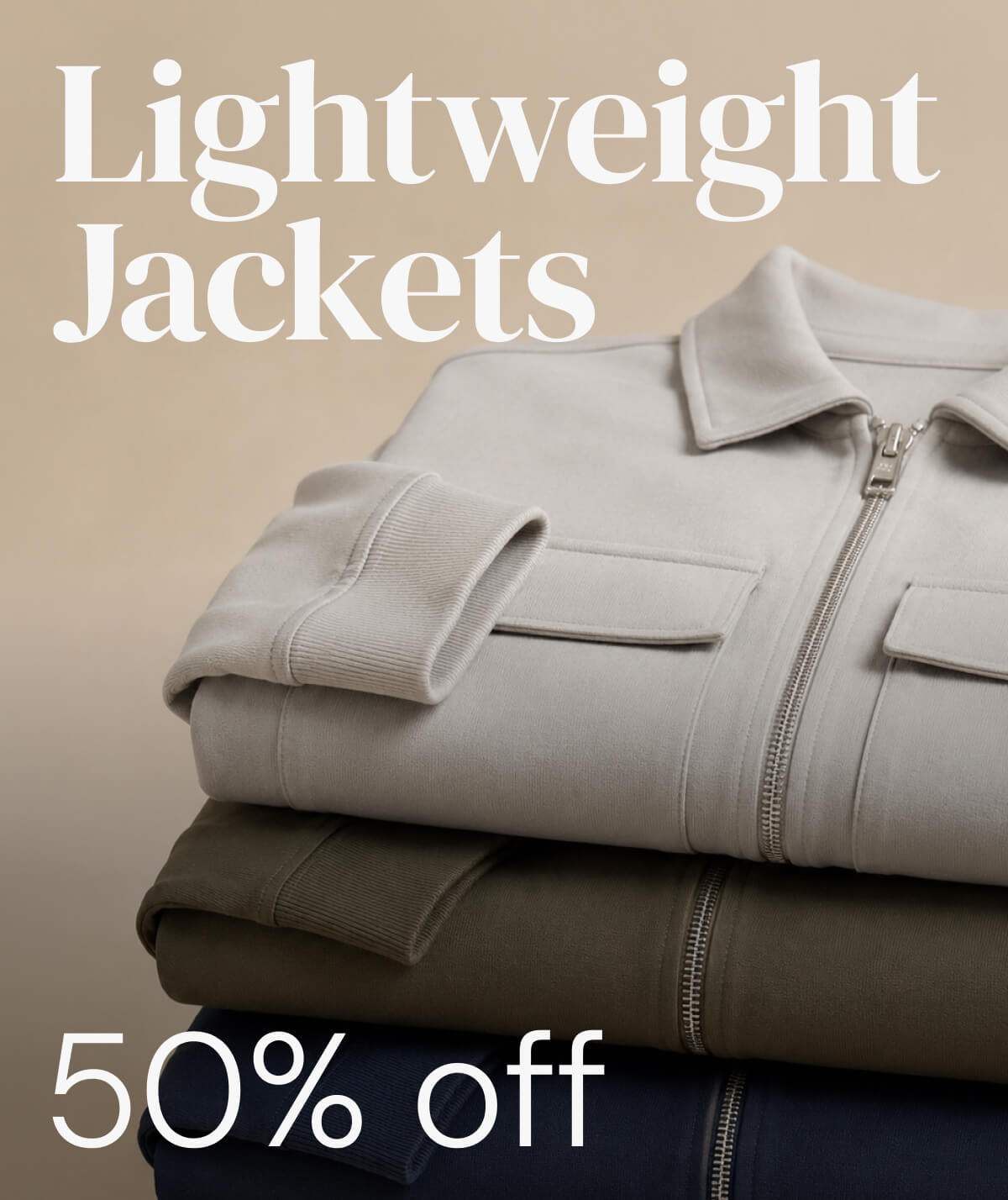 stack of lightweight jackets