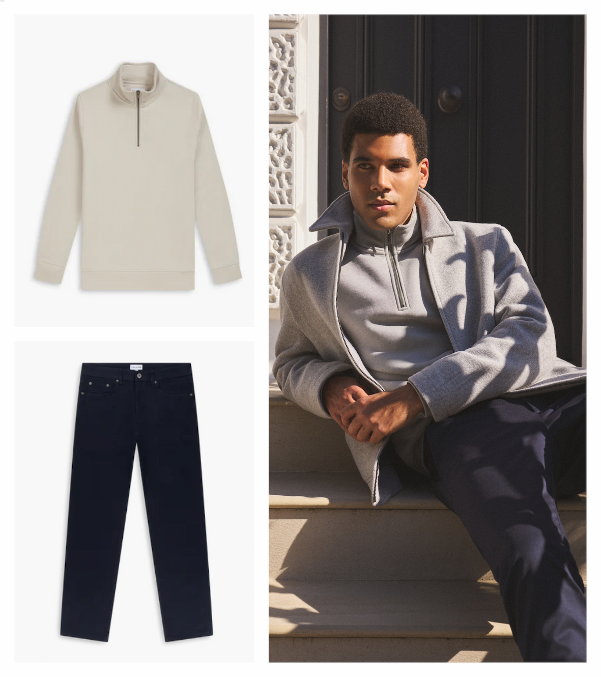 Grey Blouson Jacket