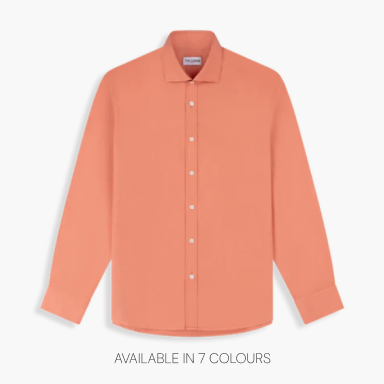 Washed Twill shirt Coral