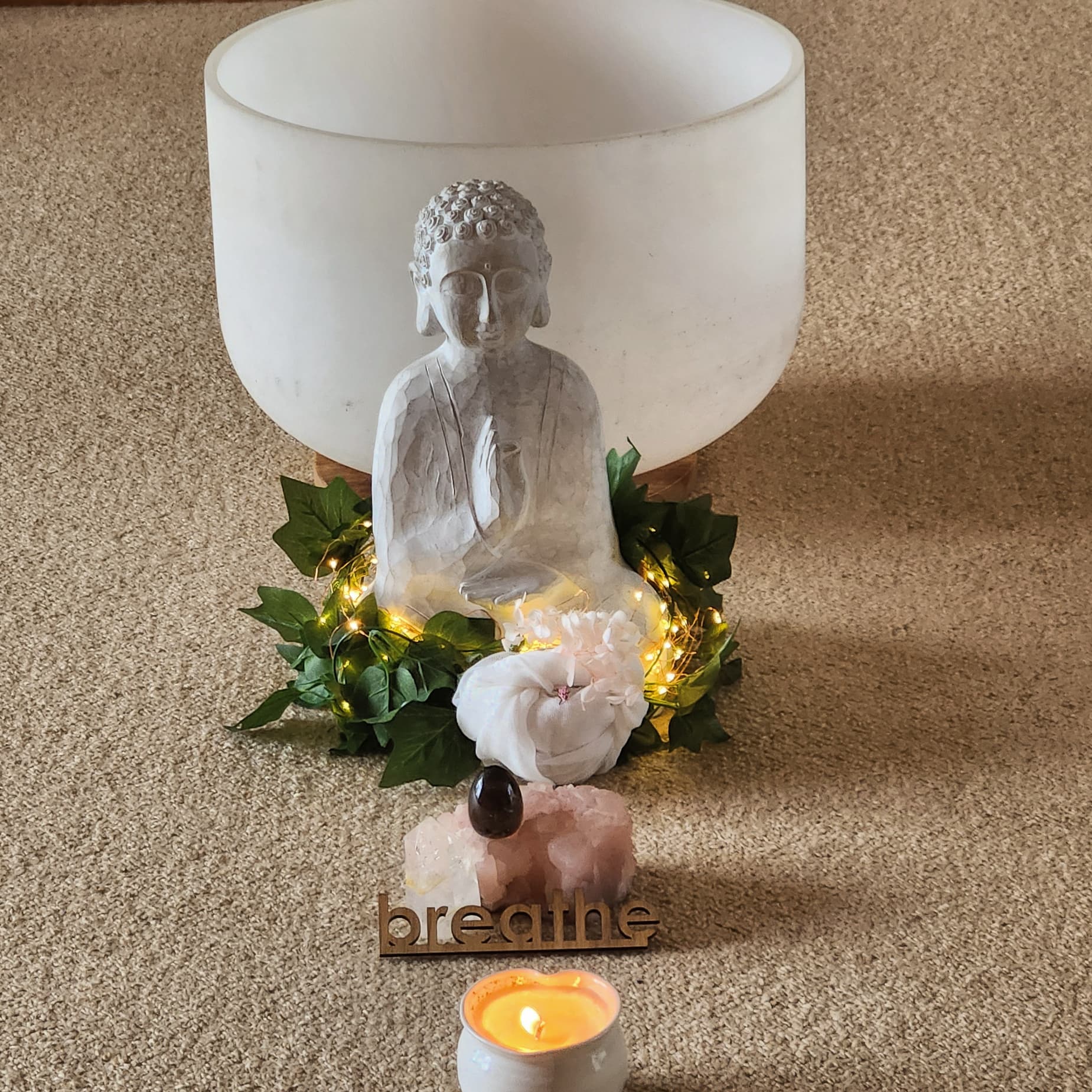 Crystal singing bowls