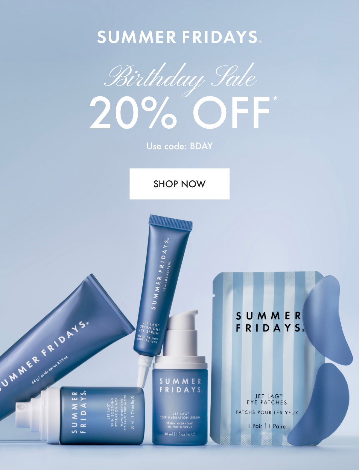 Birthday Sale: 20% Off. Use code: BDAY