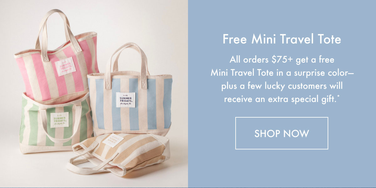 Free Mini Travel Tote - Shop Now