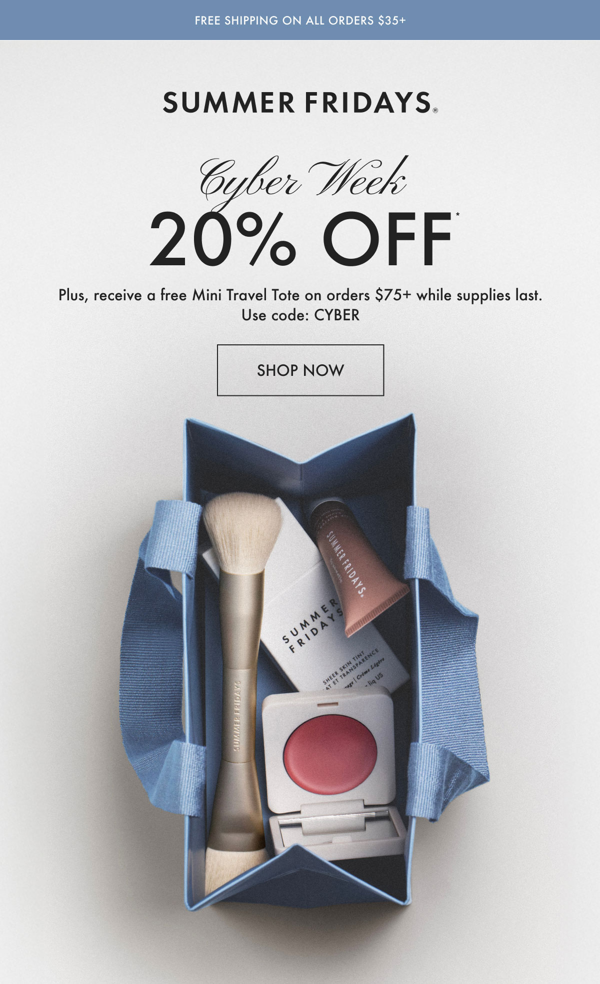 Cyber Week 20 Percent Off - Shop Now