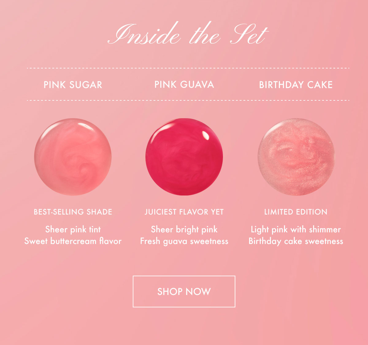 Inside The Set - Shop Now