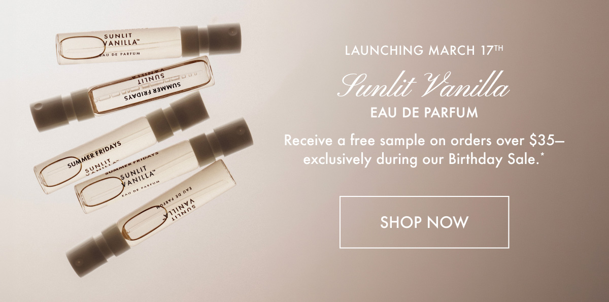 Sunlit Vanilla Eau De Parfum - Shop Now