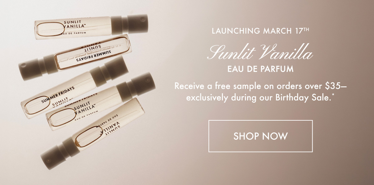 Sunlit Vanilla Eau De Parfum - Shop Now