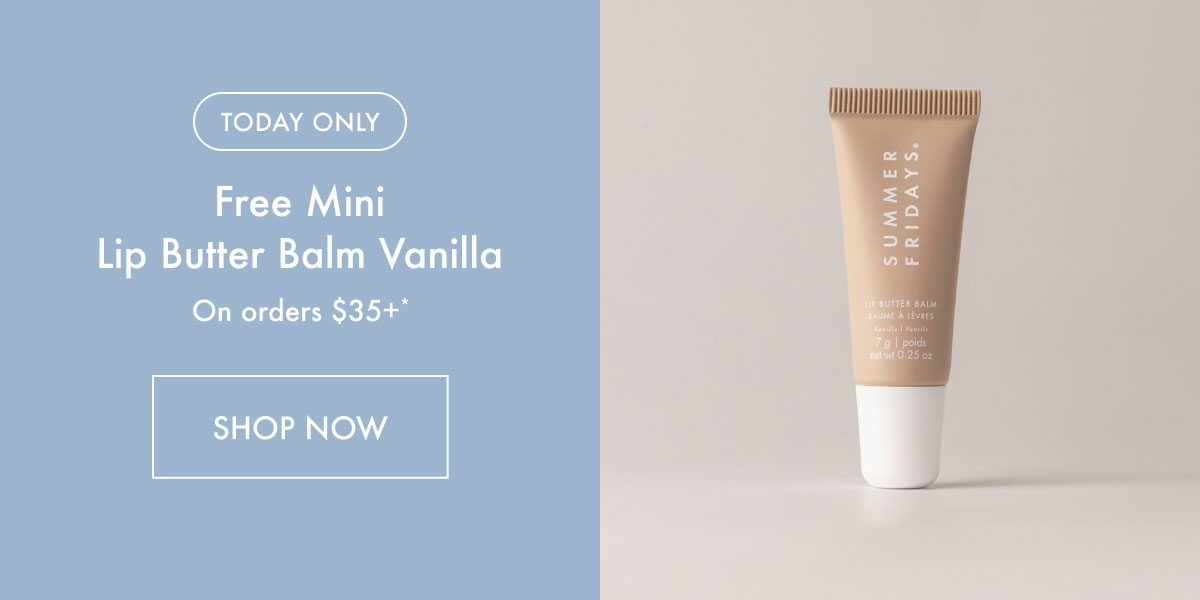 Free Mini Lip Butter Balm Vanilla - Shop Now