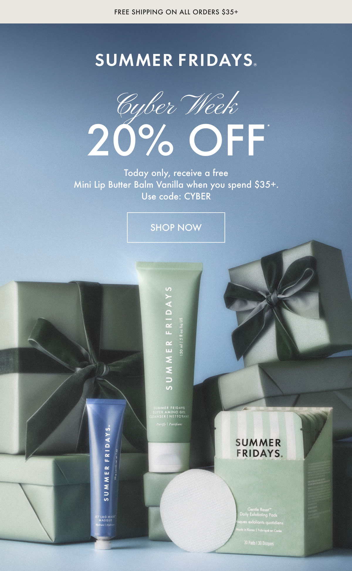 Cyber Week 20 Percent Off - Shop Now