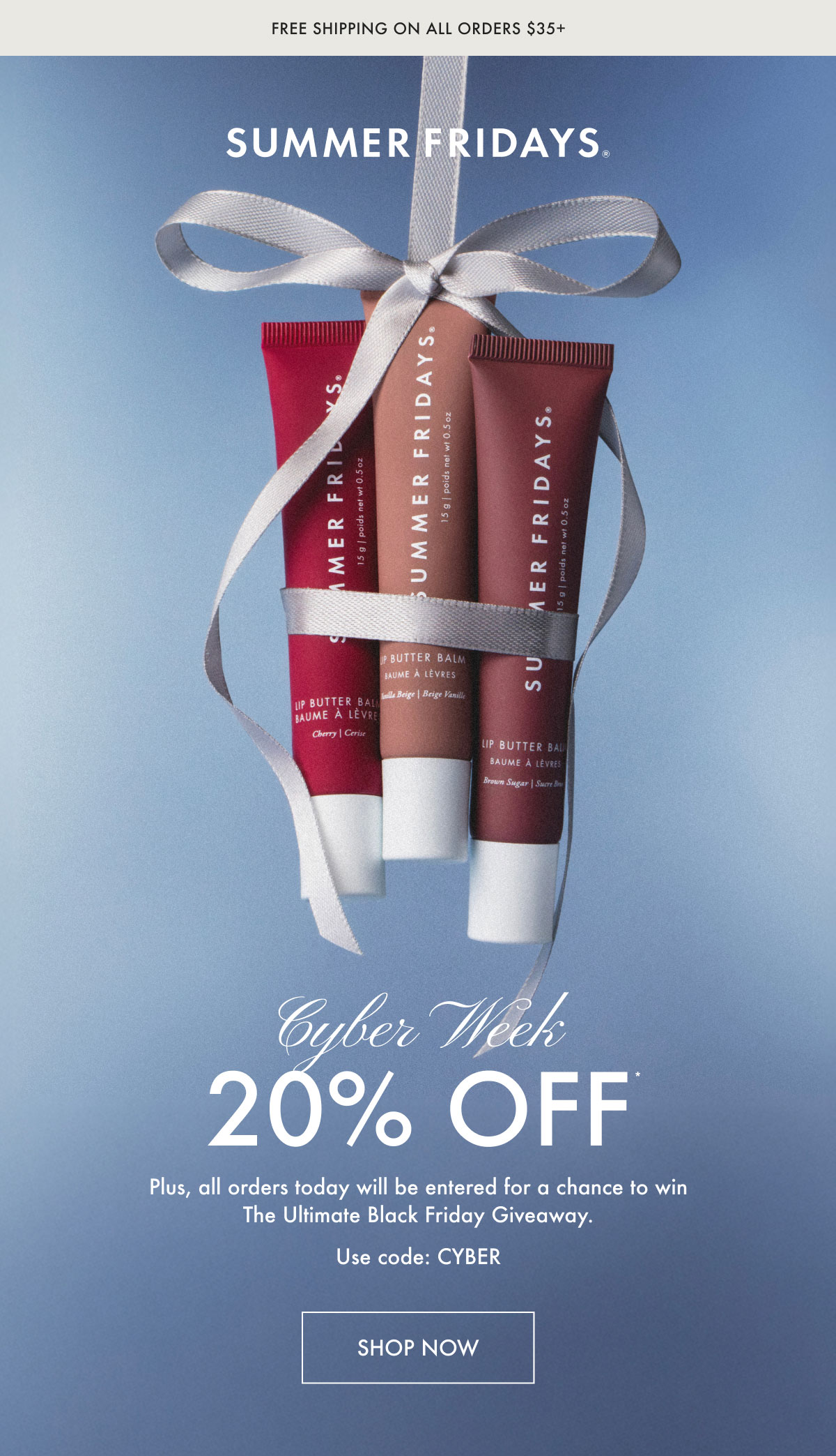 Cyber Week 20 Percent Off - Shop Now