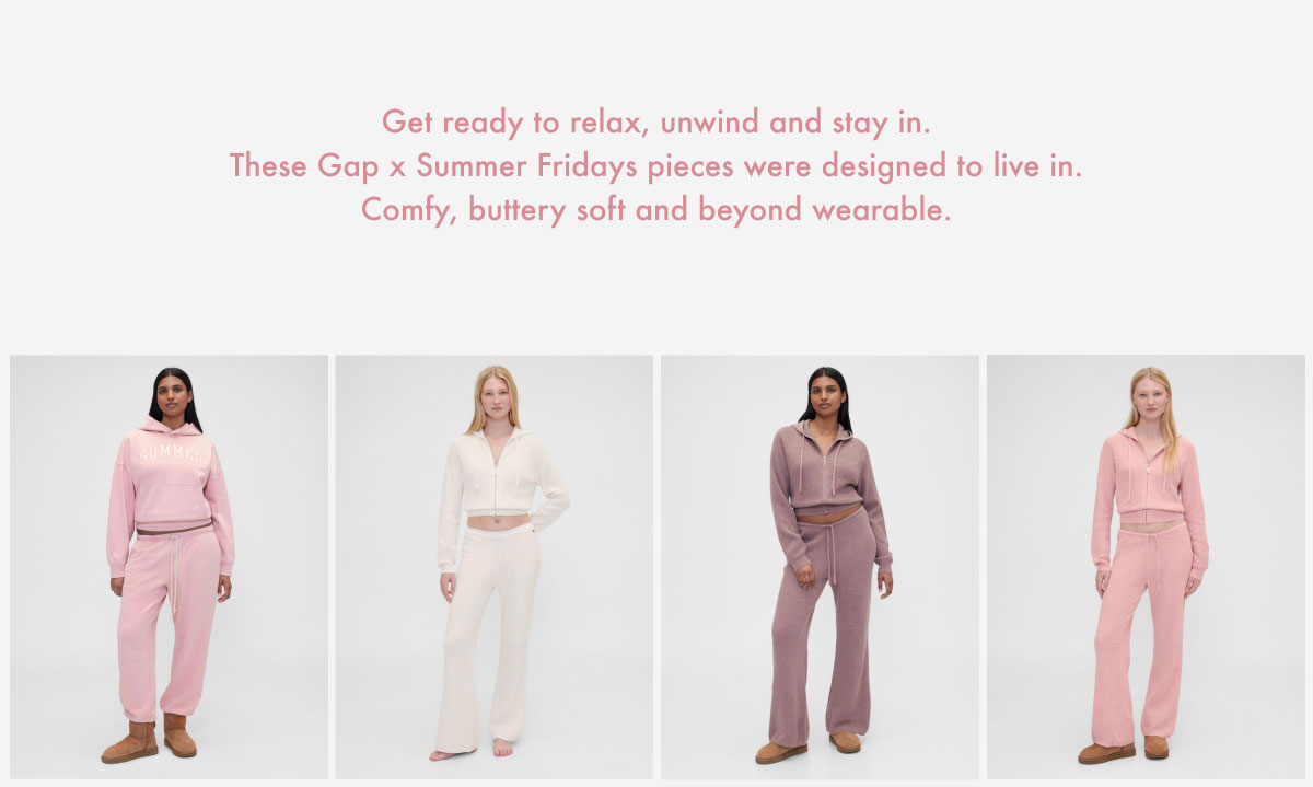 Gap x Summer Fridays Part Two: The Pink Edit