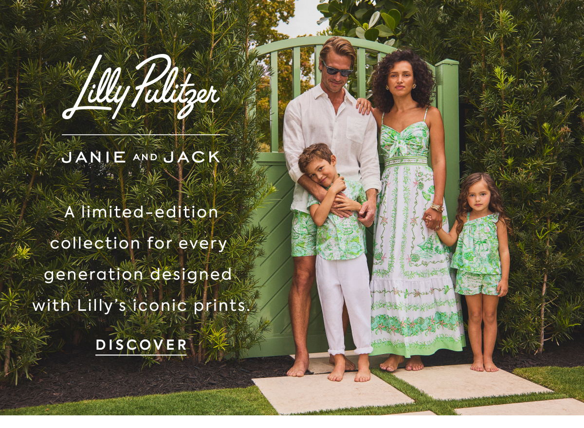 Lilly Pulitzer - JANIE AND JACK - A limited-edition collection for every generation designed with Lilly's iconic prints. - DISCOVER