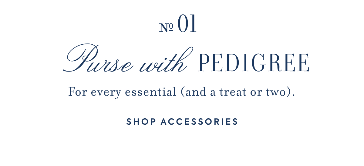 No 01 - Purse with PEDIGREE - For every essential (and a treat or two). - SHOP ACCESSORIES