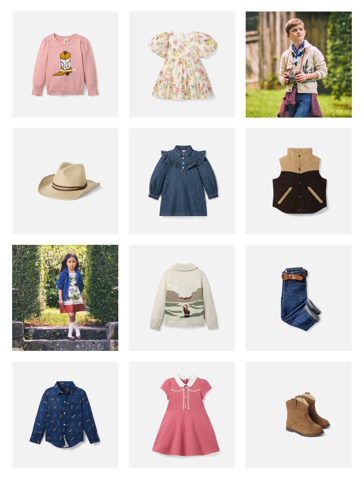 JUST ARRIVED Take the reins in equestrian details, signature prints and a layer or two.