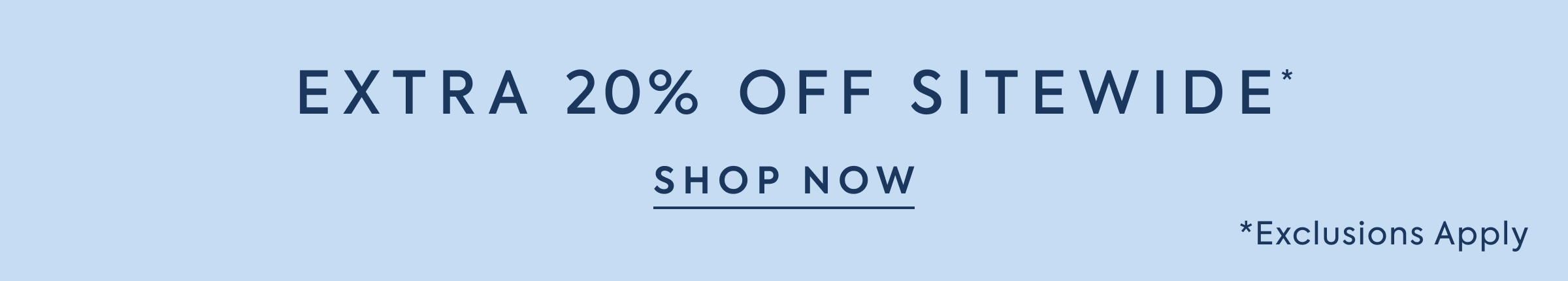  EXTRA 20% OFF SITEWIDE