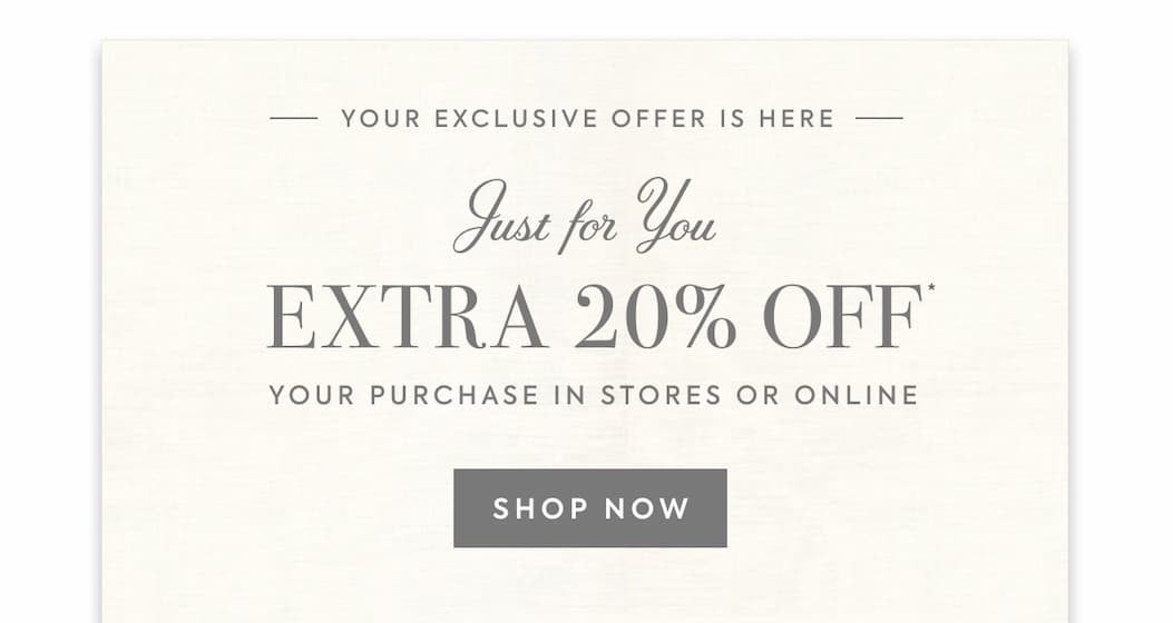 Your exclusive offer