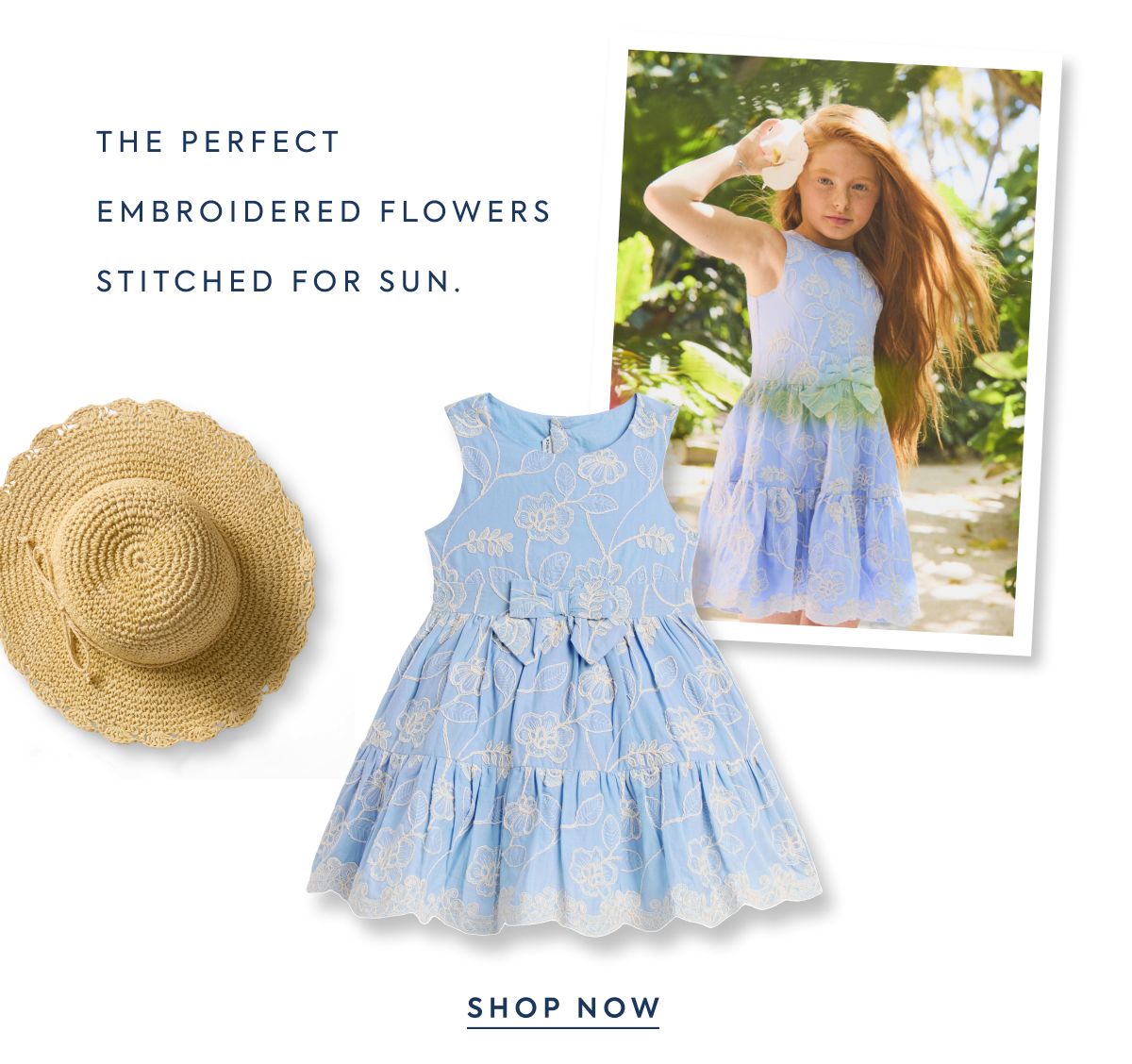 THE PERFECT - EMBROIDERED FLOWERS - STITCHED FOR SUN. - SHOP NOW