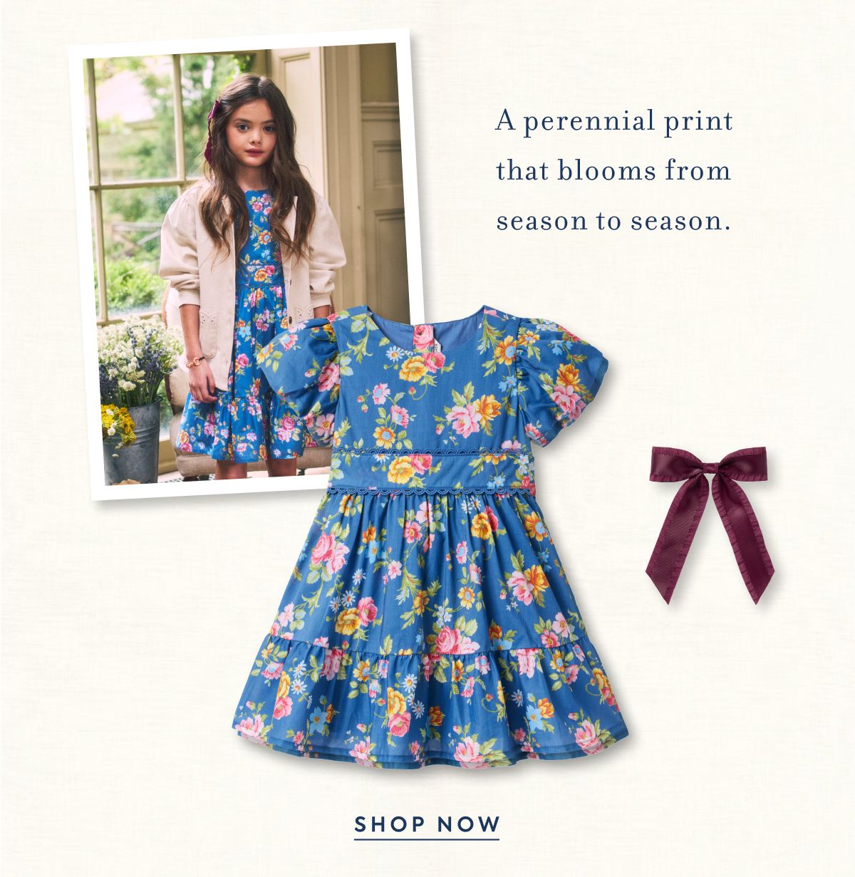 A perennial print that blooms from season to season.