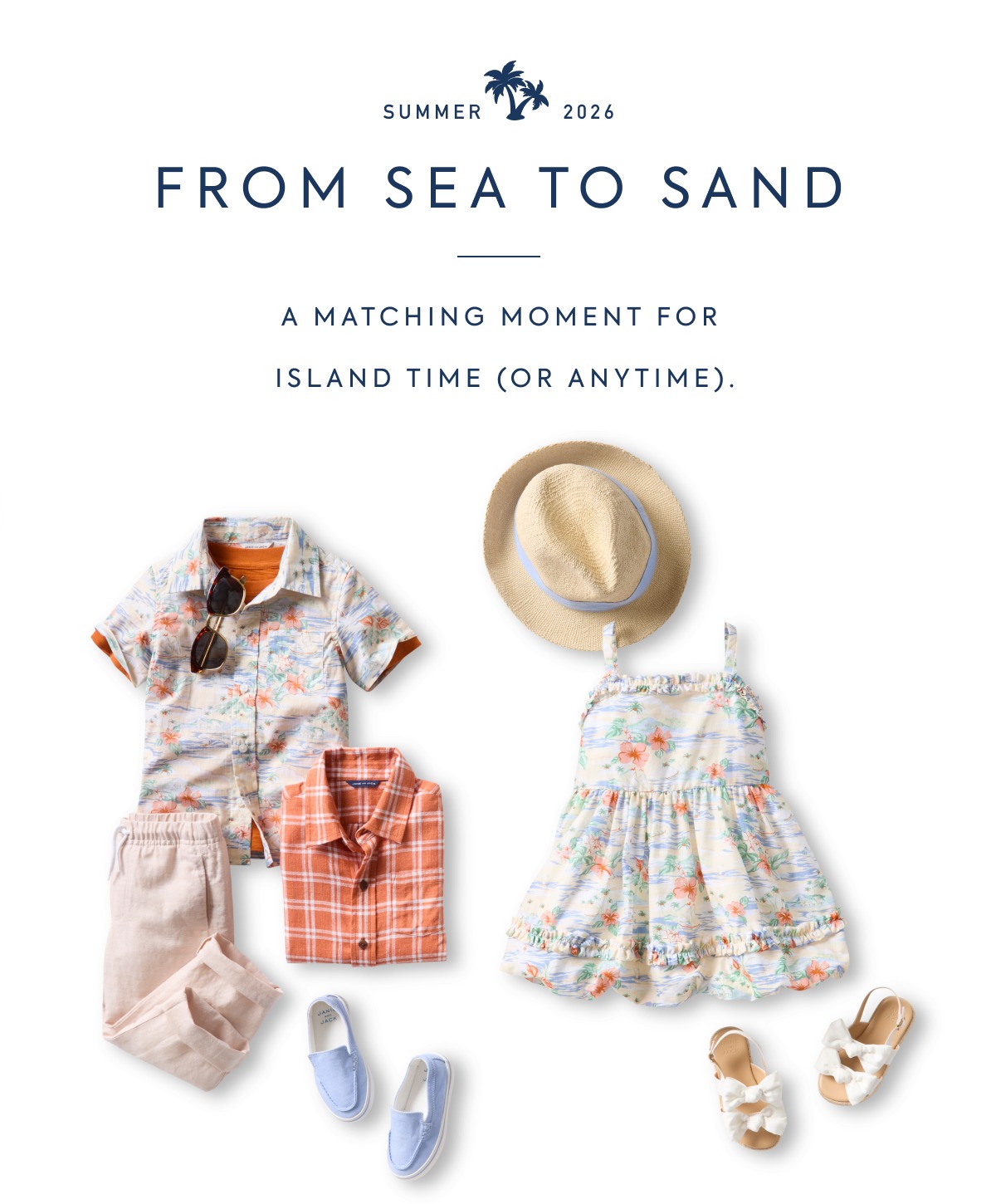 FROM SEA TO SAND - A MATCHING MOMENT FOR ISLANF TIME (OR ANYTIME).