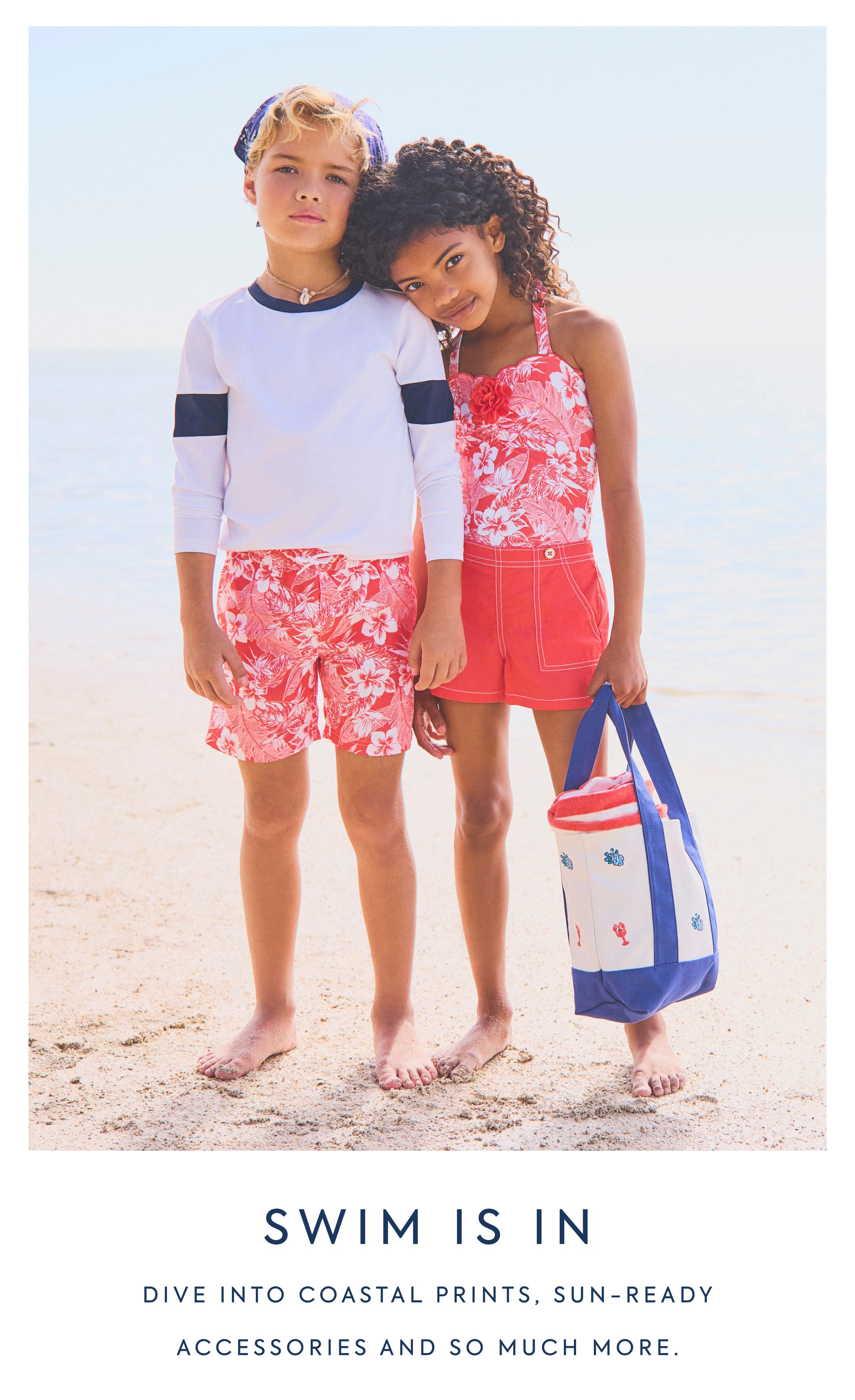 SWIM IS IN Dive into coastal prints, sun-ready accessories and so much more.