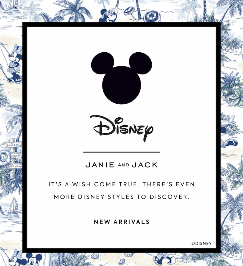 Disney - JANIE AND JACK - NEW ARRIVALS