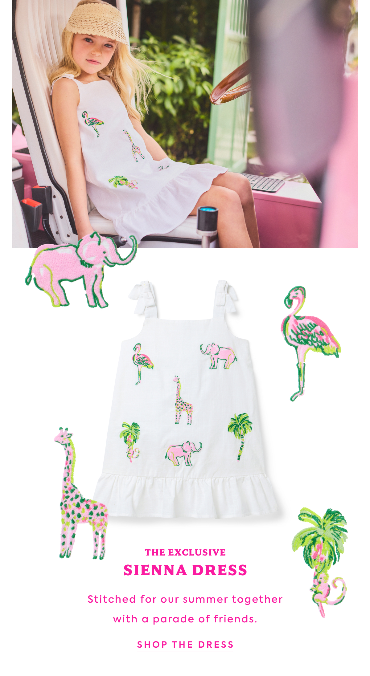 THE EXCLUSIVE - SIENNA DRESS - Stitched for our summer together with a parade of friends. - SHOP THE DRESS