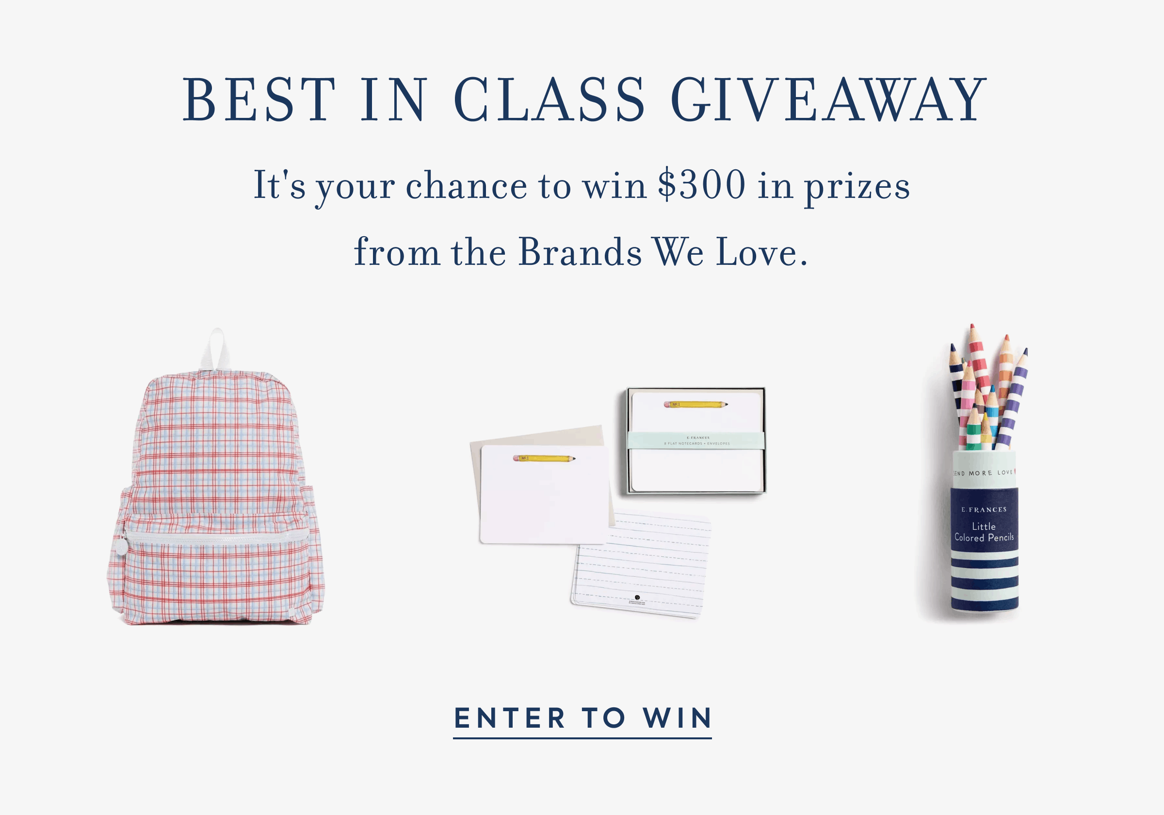 BEST IN CLASS GIVEAWAY - ENTER TO WIN