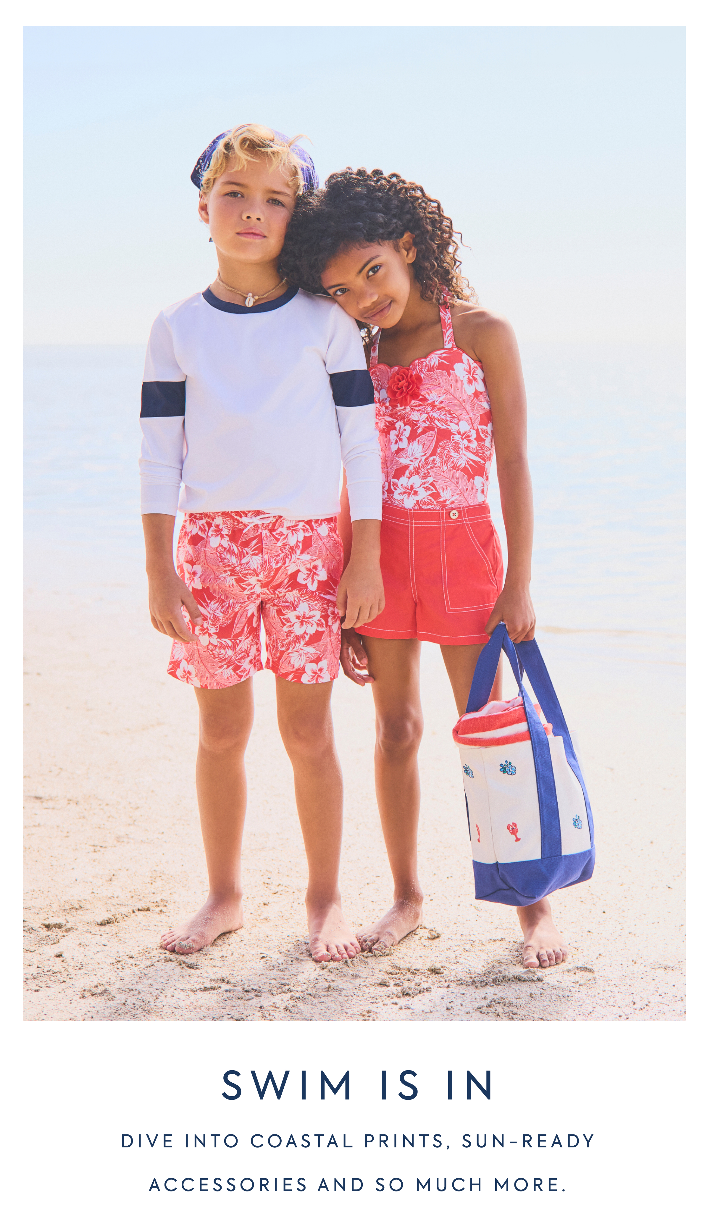 SWIM IS IN Dive into coastal prints, sun-ready accessories and so much more.