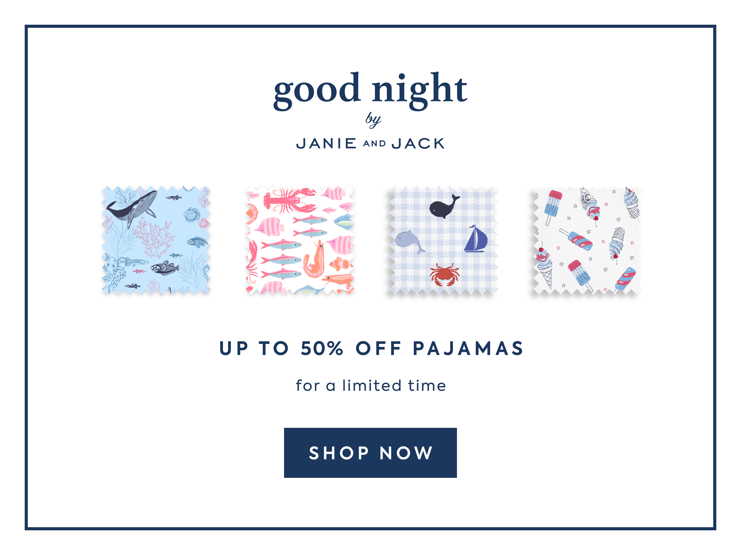 goodnight by janie and jack UP TO 50% OFF PAJAMAS for a limited time