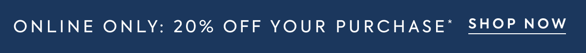 extra 20% off your purchase
