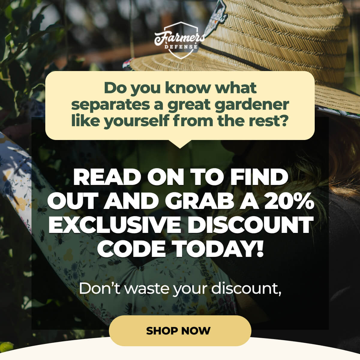 Do you have this problem, Farmers Defense? Farmers Defense