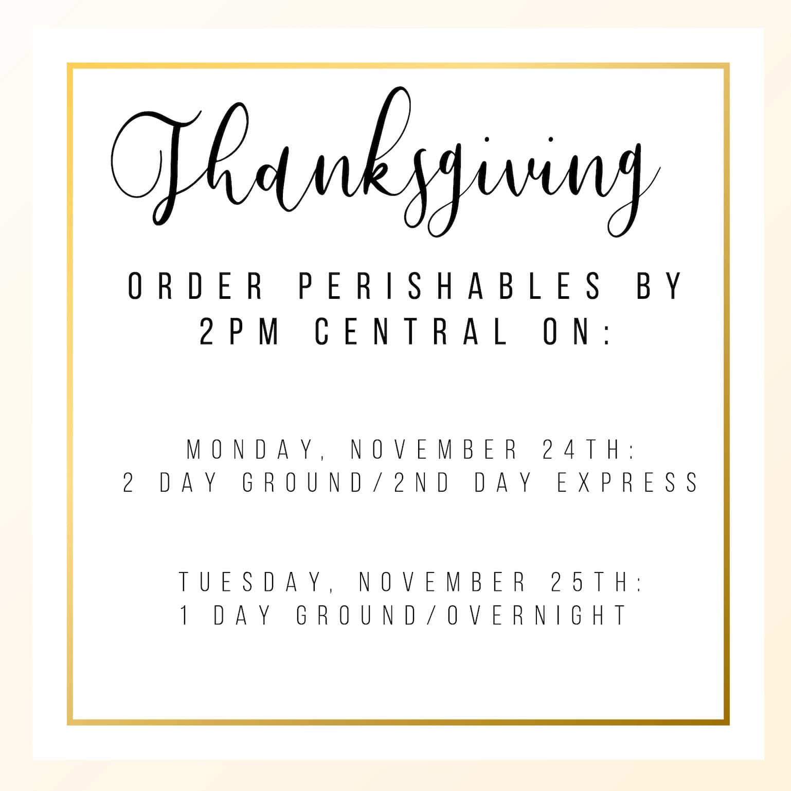 Thanksgiving Dinner 2025