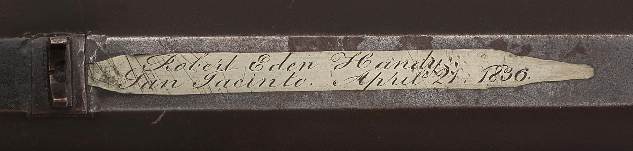 Handy Rifle Inscription