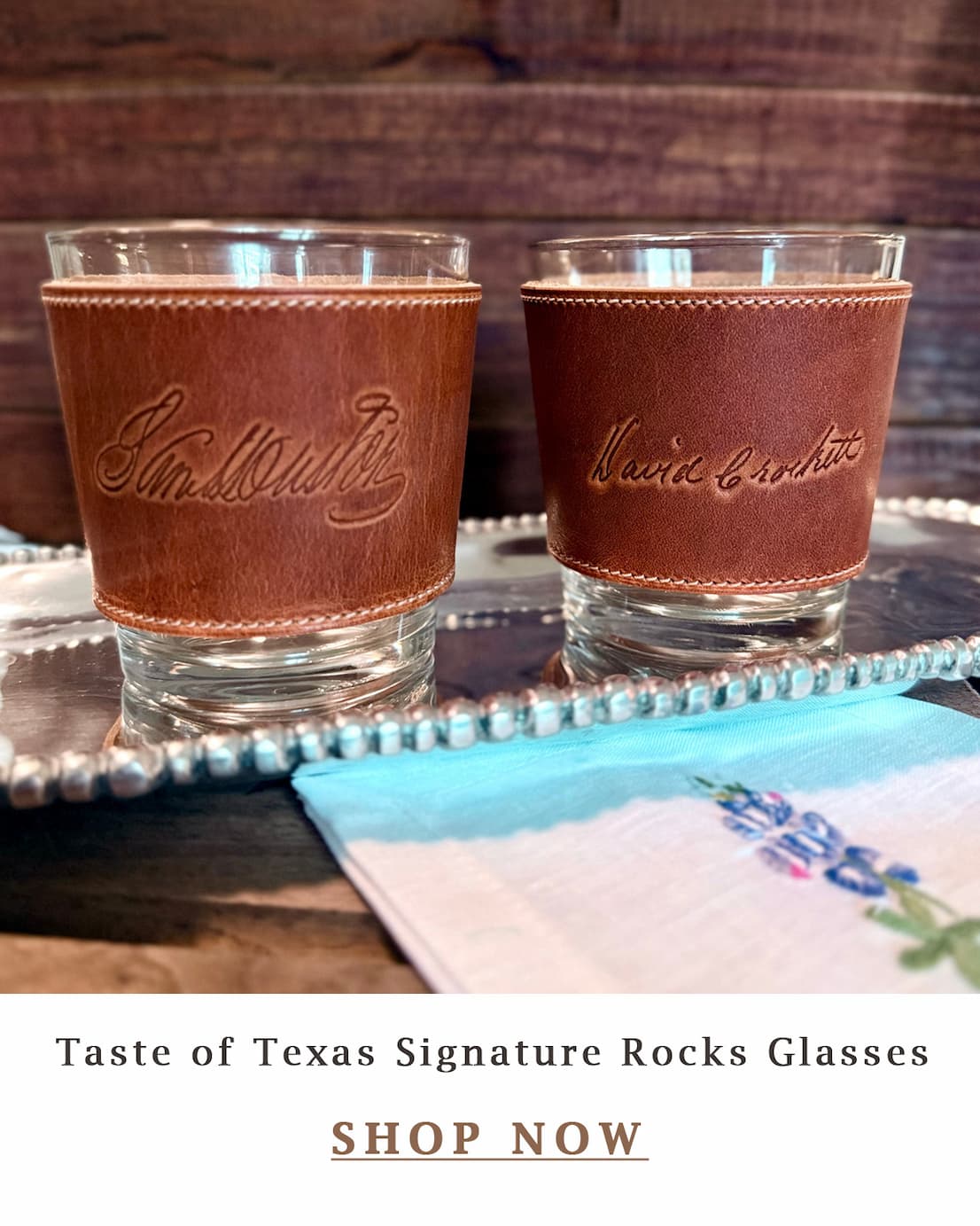 Taste of Texas Signature Rocks Glasses