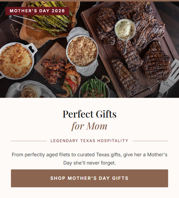 Mother's Day Perishable Shipping Calendar