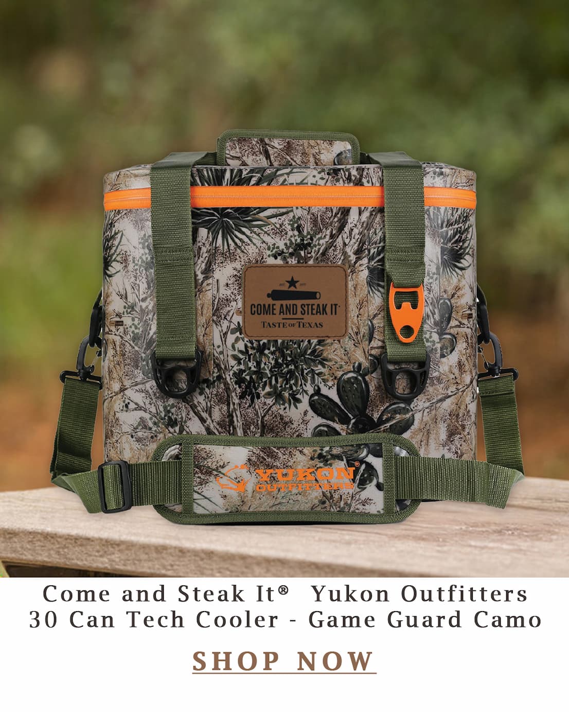 Come and Steak It Yukon Outfitters Cooler - Game Guard Camo