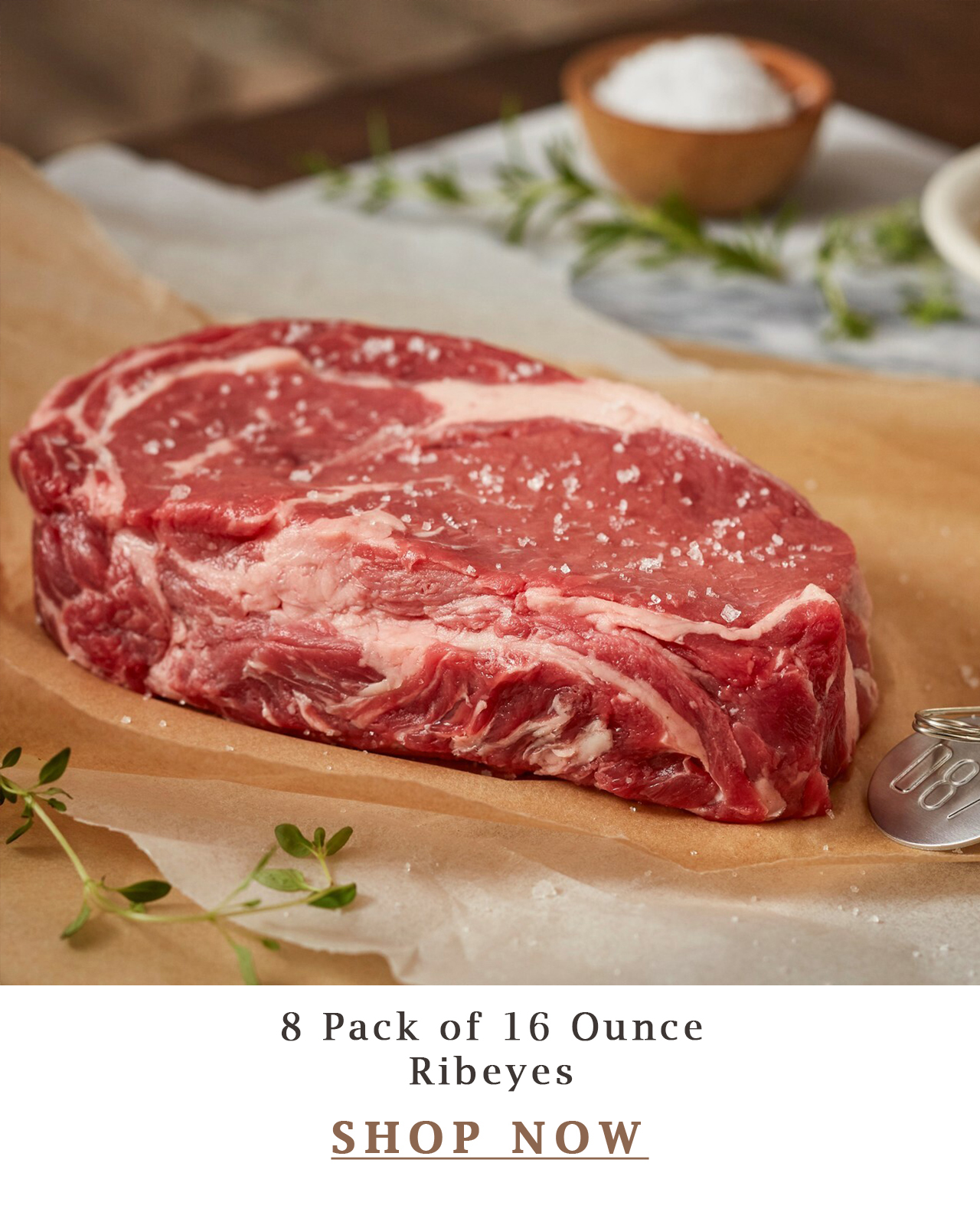 8 Pack of 16 Ounce Ribeyes