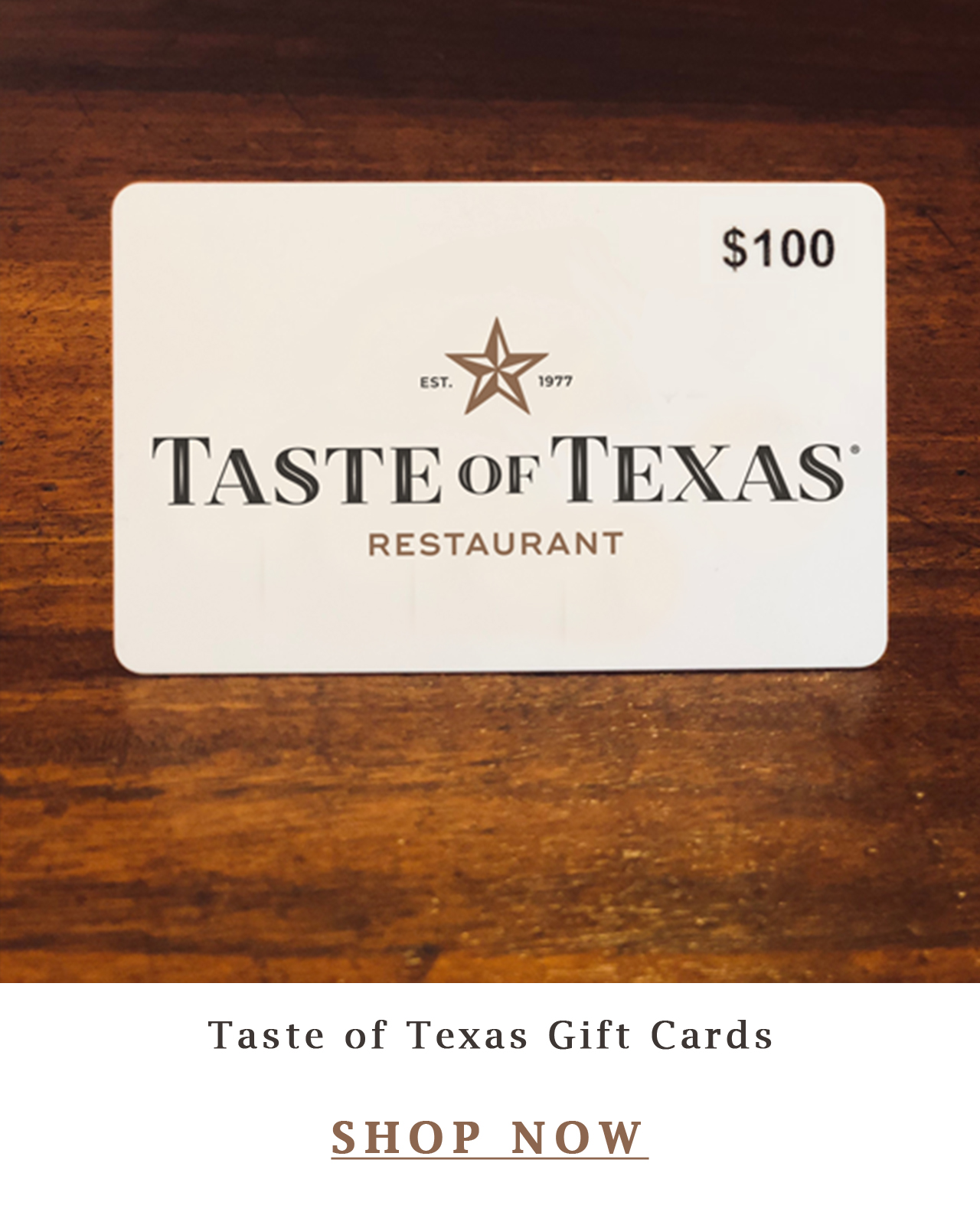 Taste of Texas Gift Card