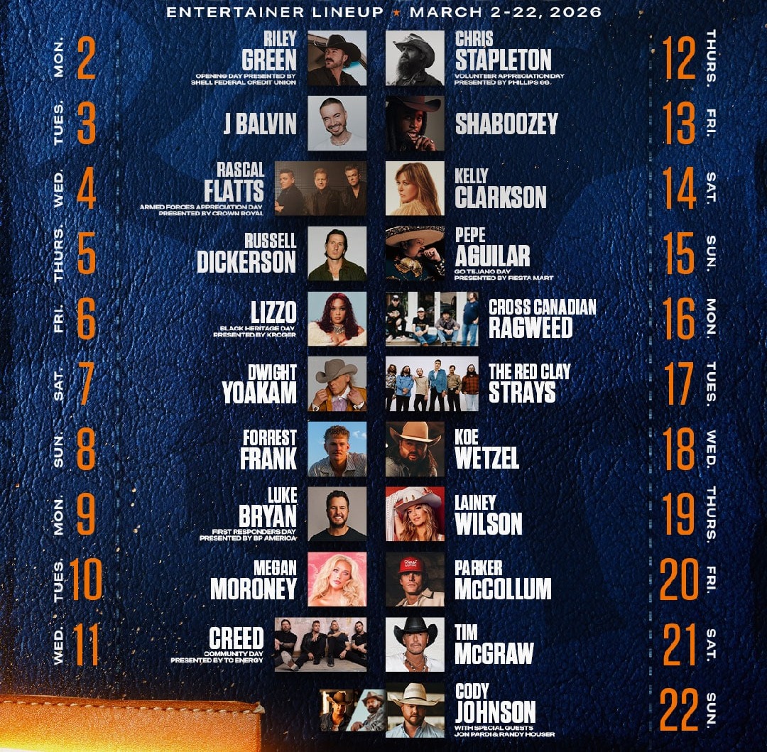 Rodeo Houston Entertainer Lineup