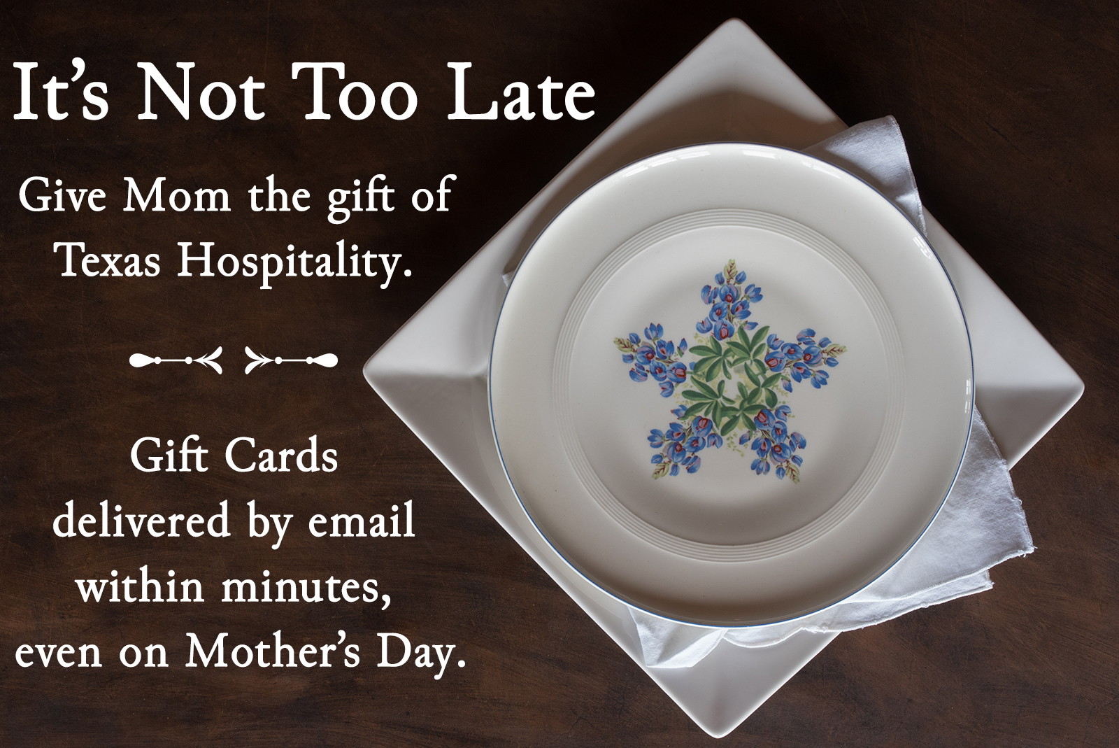 It's not too late for E-Gift Cards