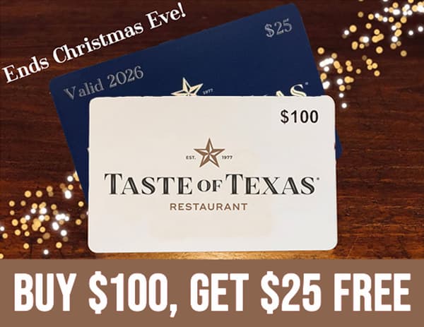 Buy $100, Get $25 Free Gift Card Special
