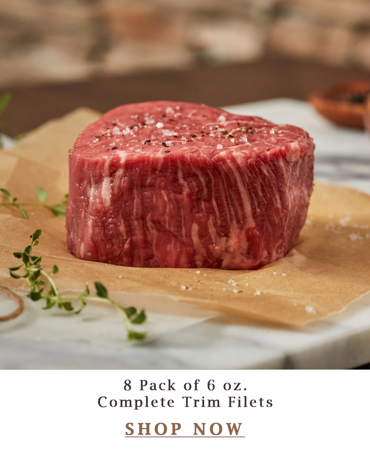 8 Pack of 6 oz Complete Trim Filets