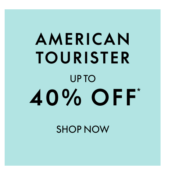 American Tourister Up To 40% Off*
