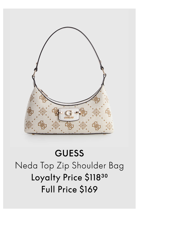 GUESS Neda Top Zip Shoulder Bag